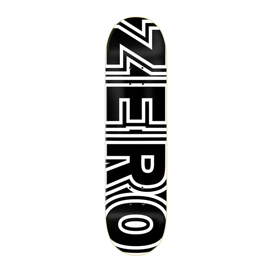 Custom Skateboard Deck with Lightweight Wood Core-Zero Skateboards Bold Classic Logo Deck 7.5