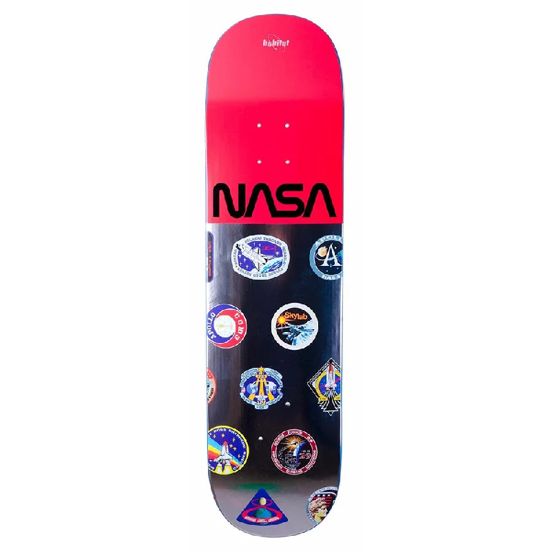 Custom Skateboard Deck with Non-Slip Grip for Stability-Habitat Nasa Logo Array 8.125 - Skateboard Deck