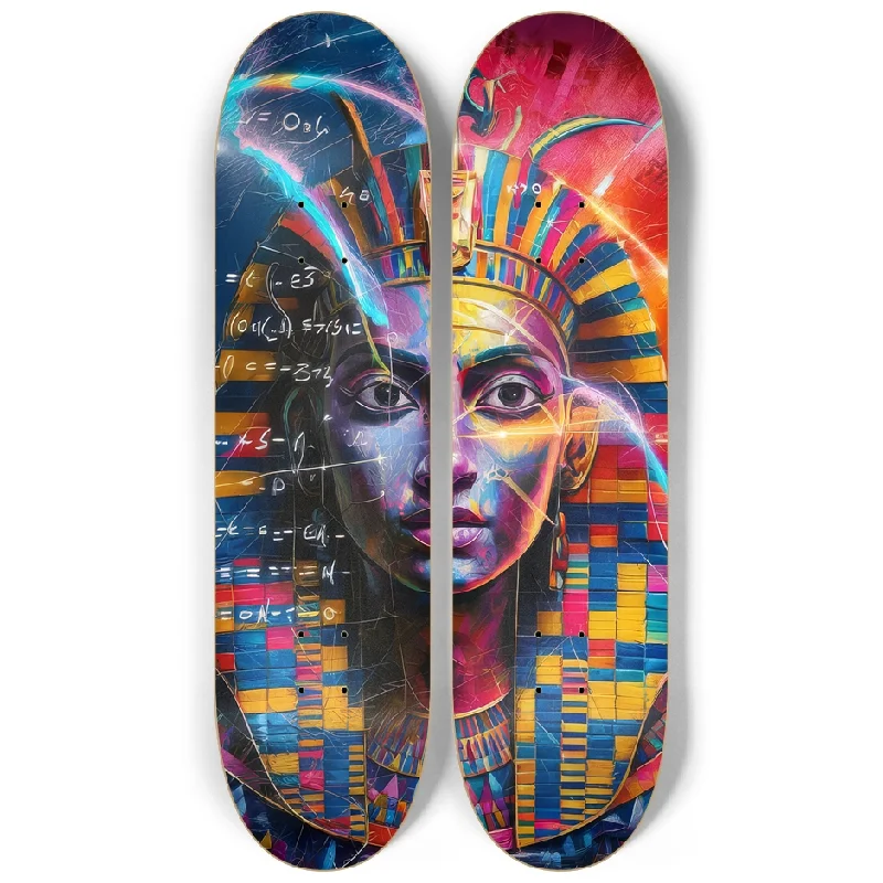 Custom Skateboard Deck for Smooth Flowing Tricks-2 Skateboard Series Art - Egyptian Magic