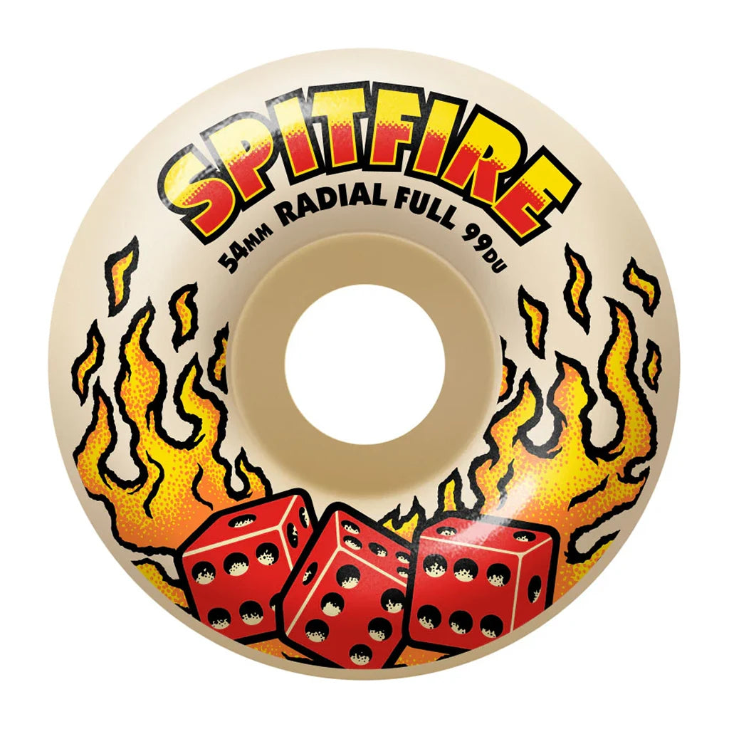 Custom Skateboard Wheels with Advanced Resin Material for Extra Grip-Spitfire Formula Four 99a Hot Hand Radial Full Skateboard Wheels