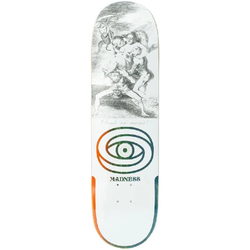 Custom Skateboard Deck with Perfect Nose-Tail Balance-Madness Donde R7 White 8.5 - Skateboard Deck