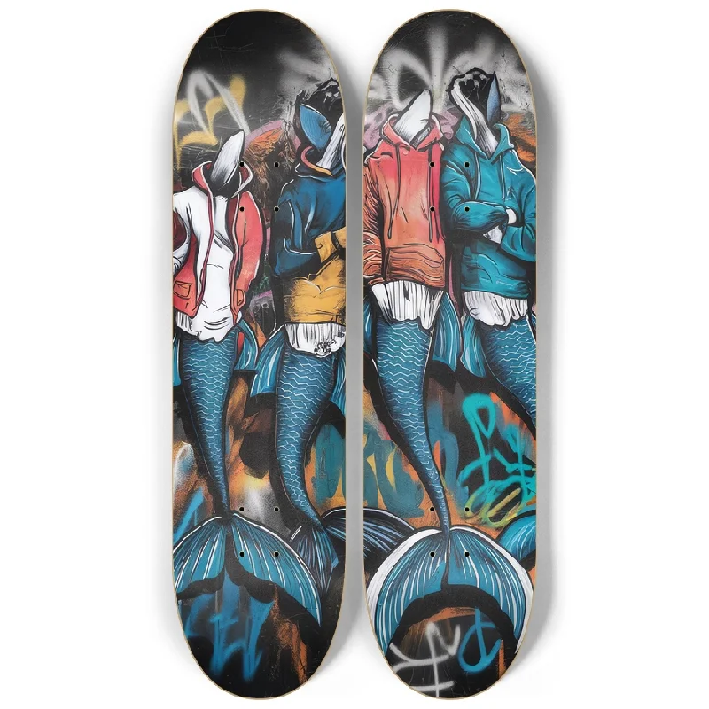 Custom Skateboard Deck for Riders Seeking Greater Pop-2 Series Art - Crazy Mer Skateboard