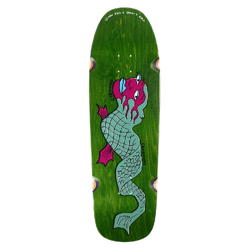 Custom Skateboard Deck with High-Traction Grip-Krooked -  Ronnie Sandavol - Slow Feet - 9.81 - Skateboard Deck