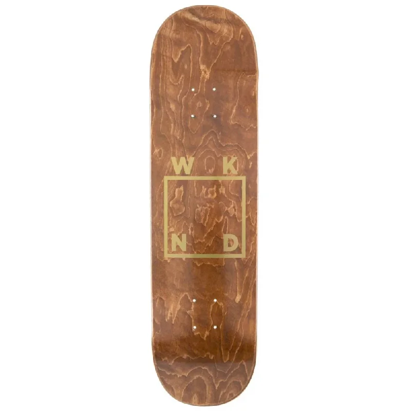 Custom Skateboard Deck with Firm Grip for Hard Landings-WKND Gold Box Logo 8.5 - Skateboard Deck