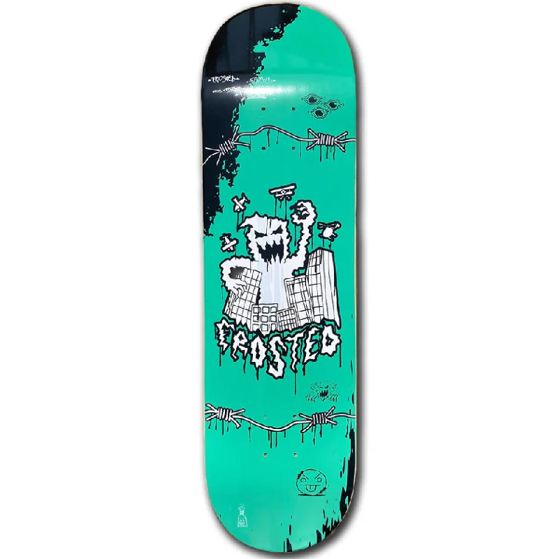 Custom Skateboard Deck with Sleek and Streamlined Profile-Frosted City Monster 8.0 - Skateboard Deck