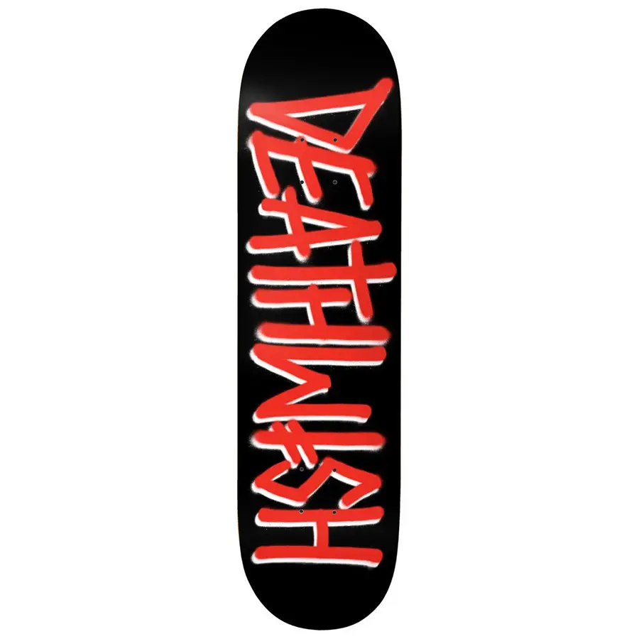 Custom Skateboard Deck with Smooth Ride on Rough Terrain-Deathwish Skateboards Deathspray Deck 8.38