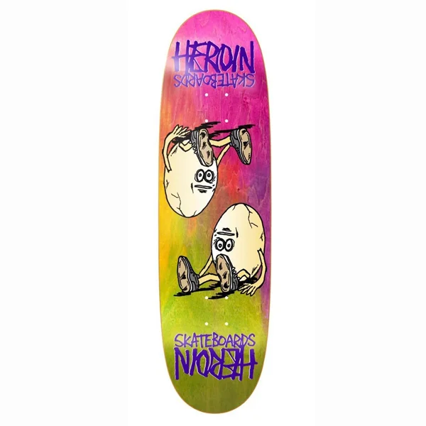 Custom Skateboard Deck with Professional Flex Design-Heroin Skateboards - Symmetrical Egg Rainbow 8.75" Skateboard Deck