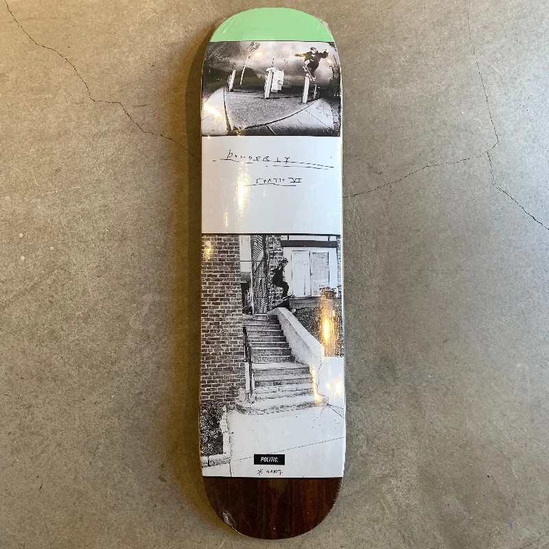 Custom Skateboard Deck for Aggressive Performance in All Conditions-[POLITIC] Powderly Static VI DECK - 8.25”