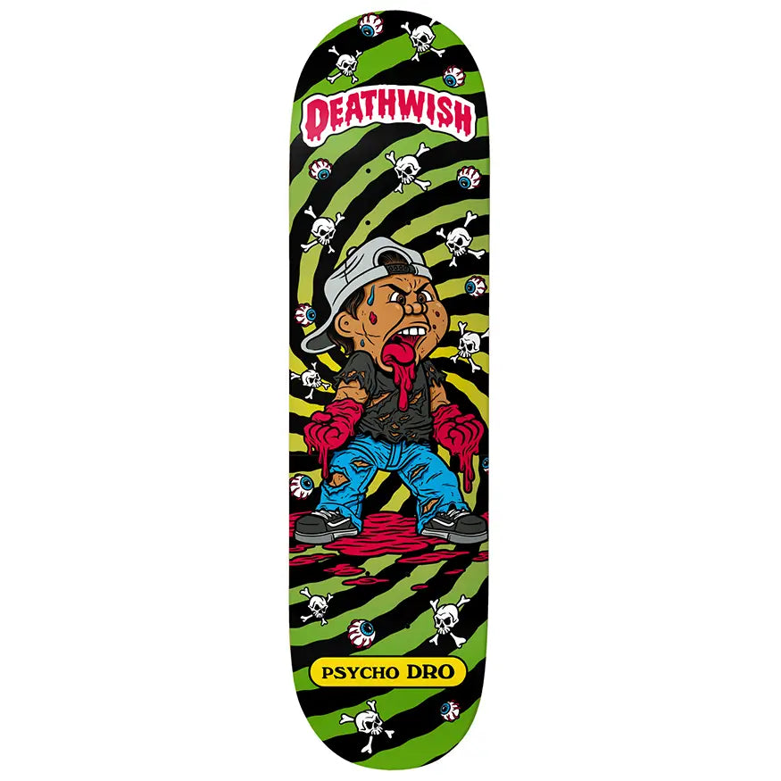 Custom Skateboard Deck with Vibrant Graphic Prints-Deathwish Skateboards Pedro Low Life Kids Deck 8.5