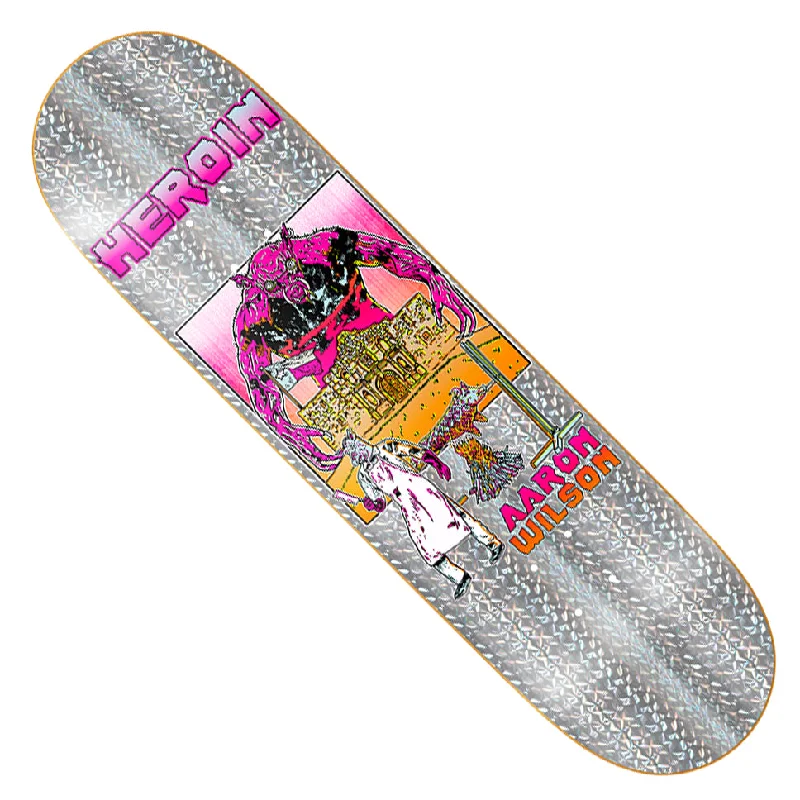 Custom Skateboard Deck with Smooth Ride in Urban Areas-Heroin Skateboards Aaron Wilson Hellscape Deck