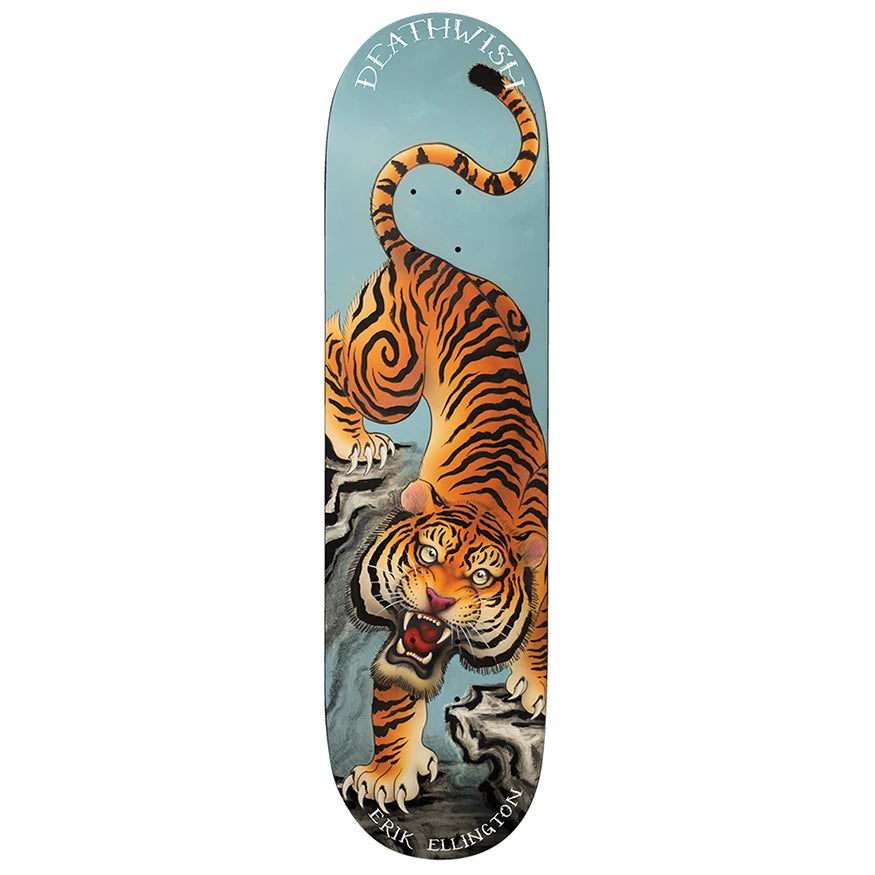 Custom Skateboard Deck with Optimal Shape for Tricks-Deathwish Skateboards Ellington Spirit Animal Thrill Ride Deck 8.25