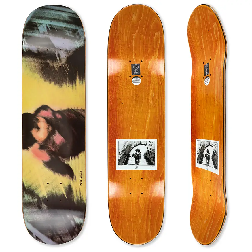 Custom Skateboard Deck for Increased Durability and Strength-Polar Skate Co. Paul Grund Kid In Japan Deck 8.25