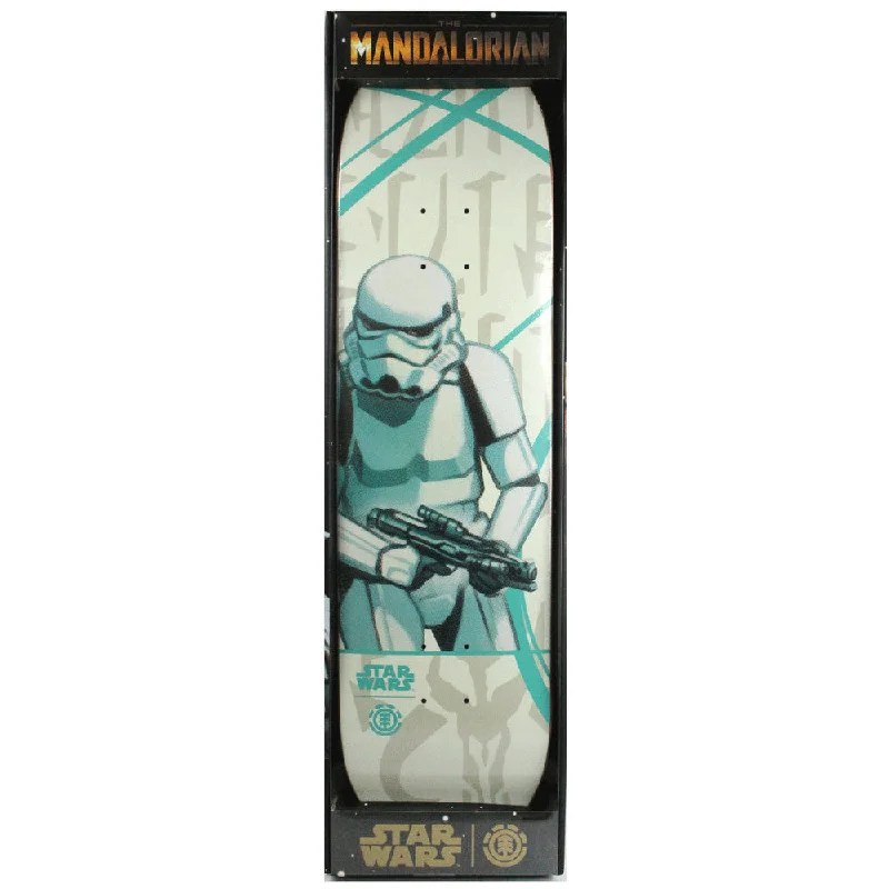 Custom Skateboard Deck with Sleek and Modern Look-Element X Star Wars The Mandalorian Storm Trooper 8.25 - Skateboard Deck