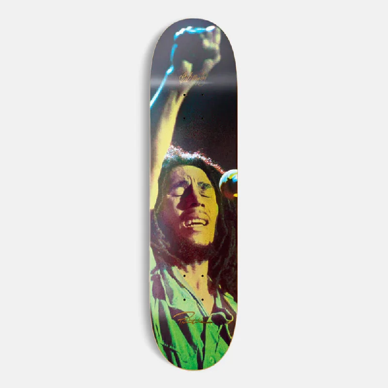 Custom Skateboard Deck with Extra Grip-Primitive Skateboarding - 8.125" Stand Up Bob Marley Skateboard Deck