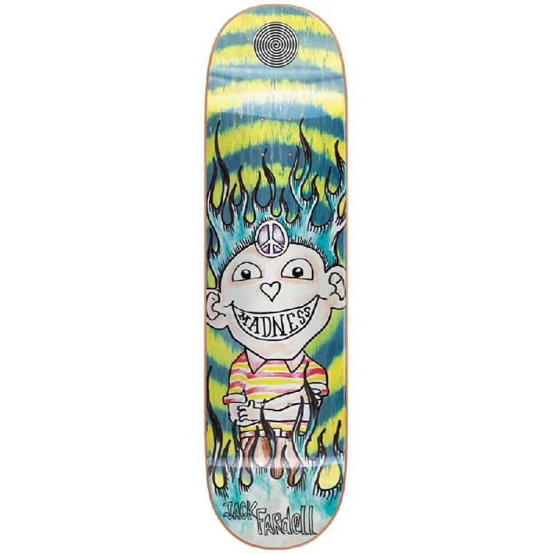 Custom Skateboard Deck for Professional Skaters-Madness Jack Gonz R7 Green Swirl 8.5 - Skateboard Deck