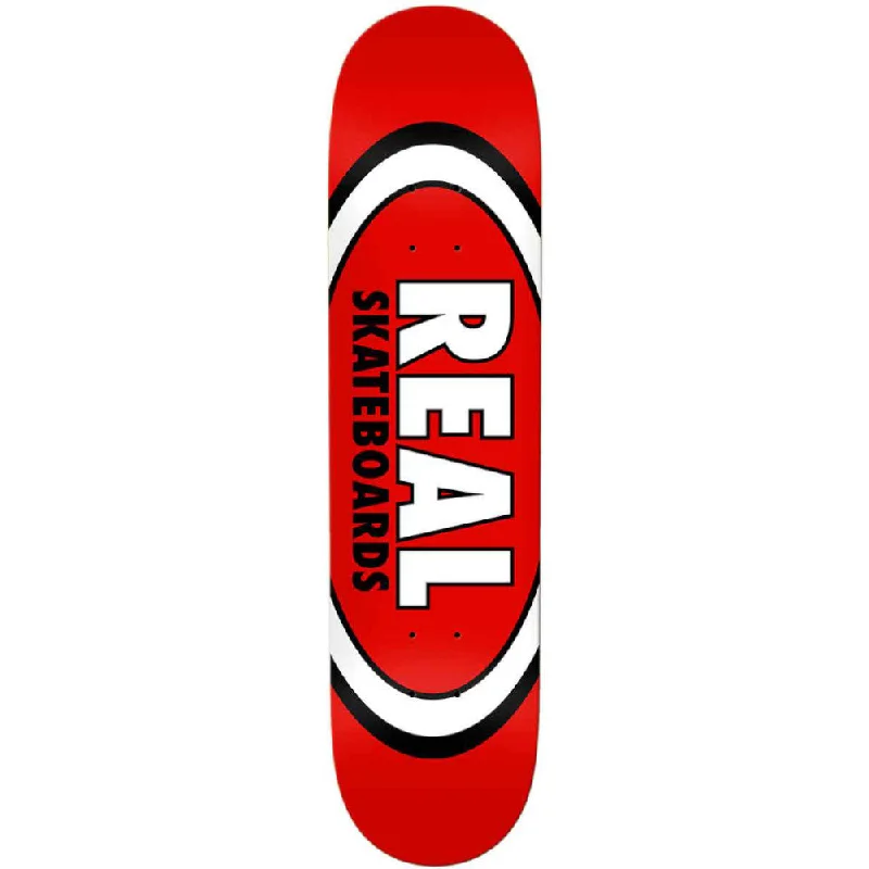 Custom Skateboard Deck with Extra Control-Real Team Classic Ovals 8.12 - Skateboard Deck