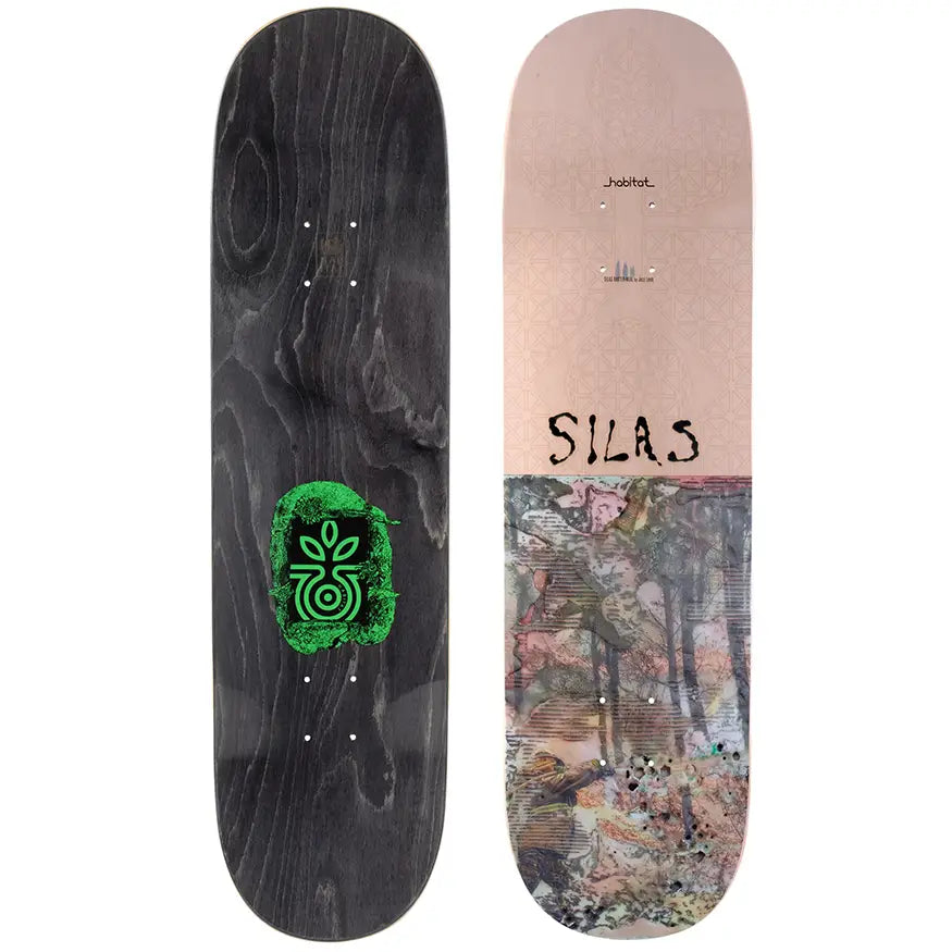 Custom Skateboard Deck for Fast-Riding Downhill Trails-Habitat Skateboards SBN Jazz Leeb Silas Deck 8.5