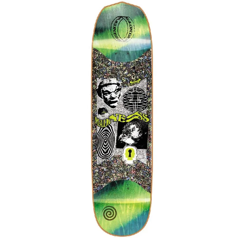 Custom Skateboard Deck with Customizable Width-Madness Outcast R7 Rip Slick Green 8.5 - Skateboard Deck