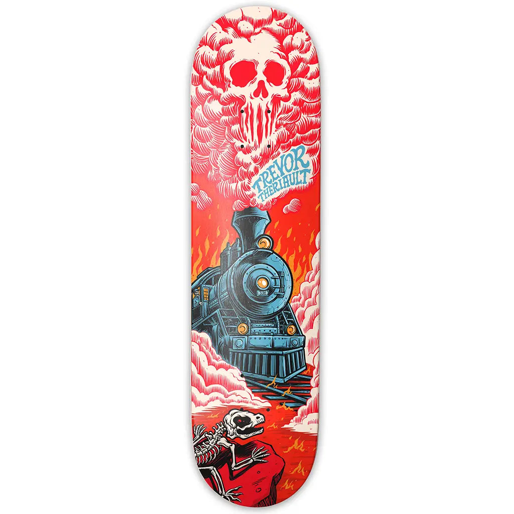 Custom Skateboard Deck for Park Riders Seeking High Flex-Technê Skateboards Trevor Theriault Train Deck 8.5