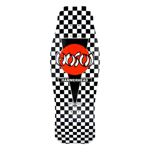 Custom Skateboard Deck for Long-Term Durability-Hosoi OG Classic Hammerhead Reissue Skateboard Deck Black Checkerboard 10.5"