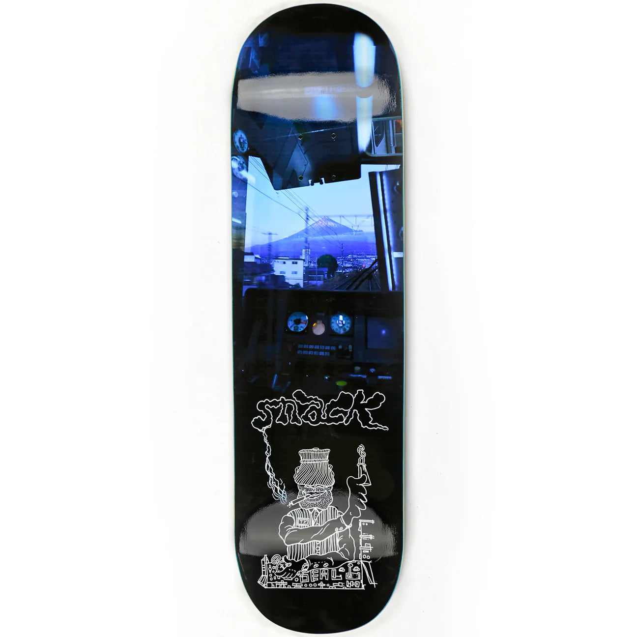 Custom Skateboard Deck for Pro-Level Slalom Riding-[SNACK] BEALL 'CONDUCTOR' DECK - 8.5” x 32.125”