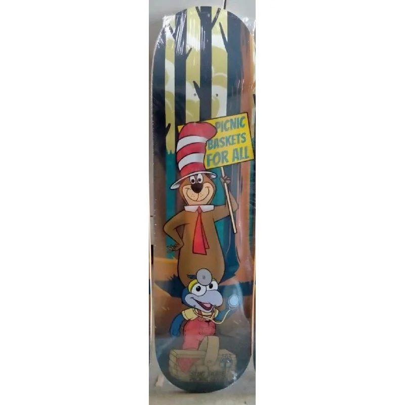 Custom Skateboard Deck with Enhanced Tail for Better Flicks-SLUG SKATES YOGI SKATEBOARD DECK 8.0 INCH WIDE