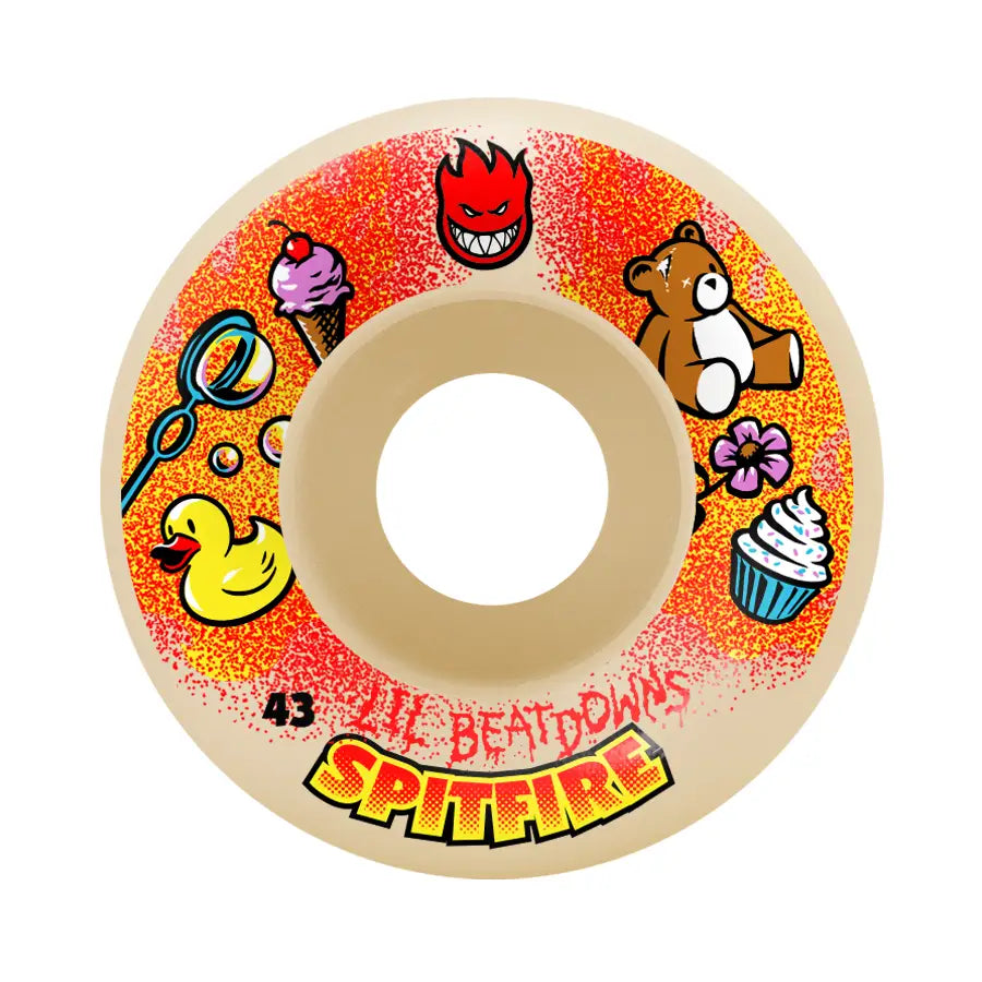 Custom Skateboard Wheels for Extreme Park and Street Skating-Spitfire Formula Four 99a Lil Beatdown Classic Skateboard Wheels