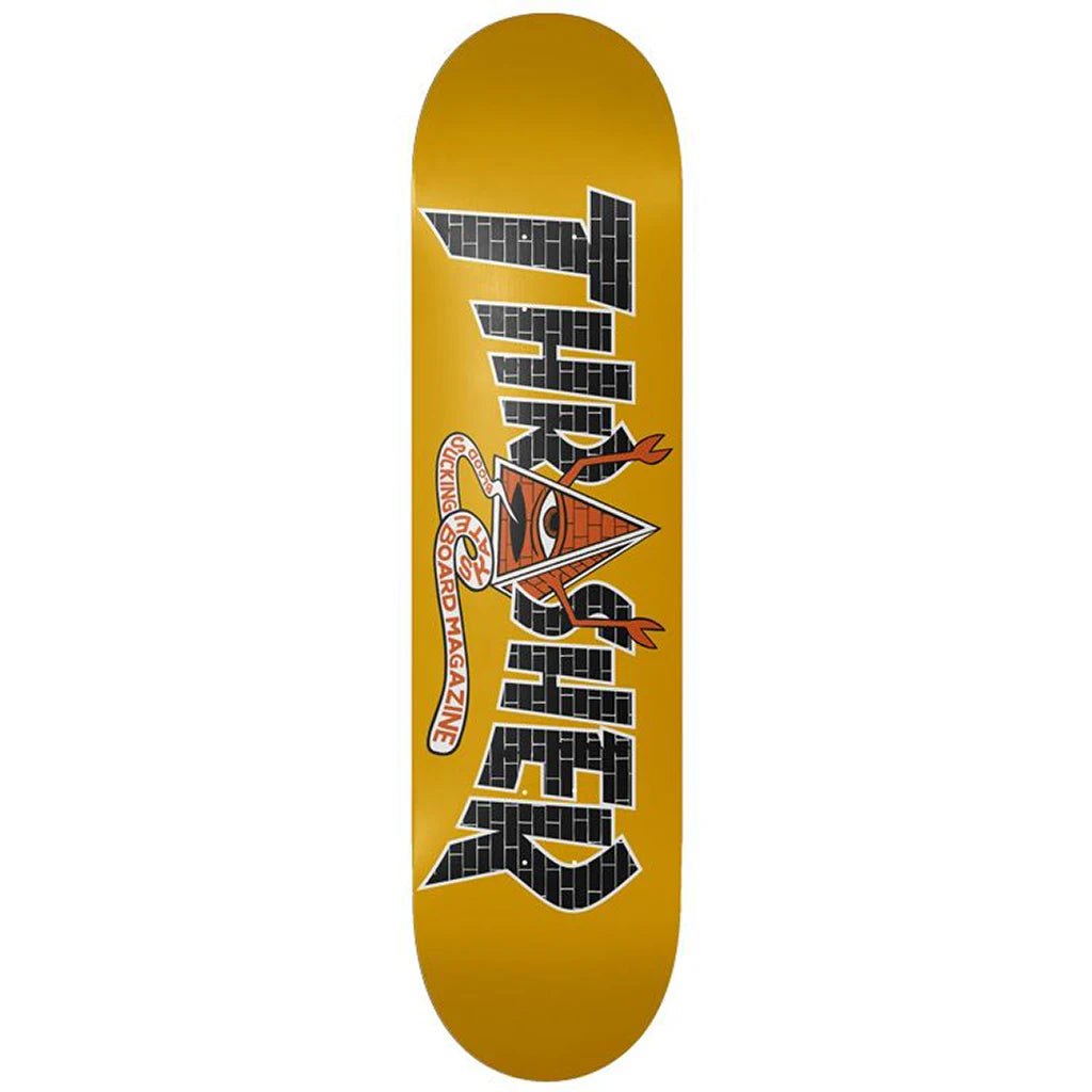 Custom Skateboard Deck for Enhanced Sliding Power-Toy Machine Skateboards x Thrasher Magazine Pyramid Sect Deck 8.5