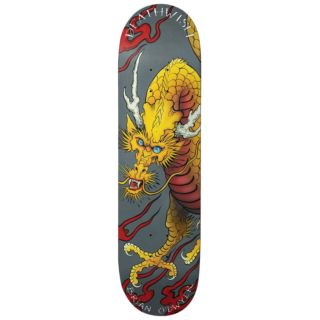 Custom Skateboard Deck with a Pop-Centered Shape-Deathwish Skateboards BOD Spirit Animal Thrill Ride Deck 8.0