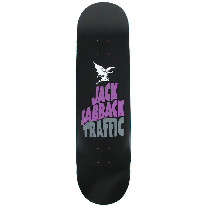 Custom Skateboard Deck with Tailored Flex for Advanced Riders-Traffic Skateboards Jack Sabback Sabbath Deck 8.25