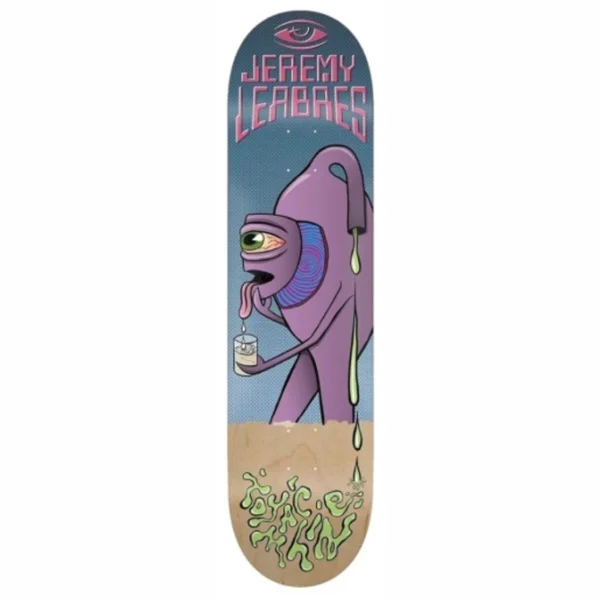 Custom Skateboard Deck for Maximum Carving Control-Toy Machine - Face Off Jeremy Leabres 8.375" Skateboard Deck