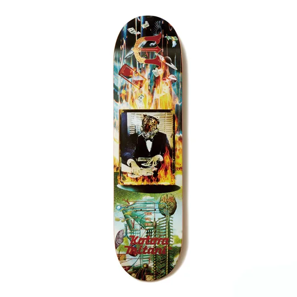 Custom Skateboard Deck with Customized Length for Comfort-Evisen Skateboards - Kotora Mitani Time Will Tell 8.375" Deck