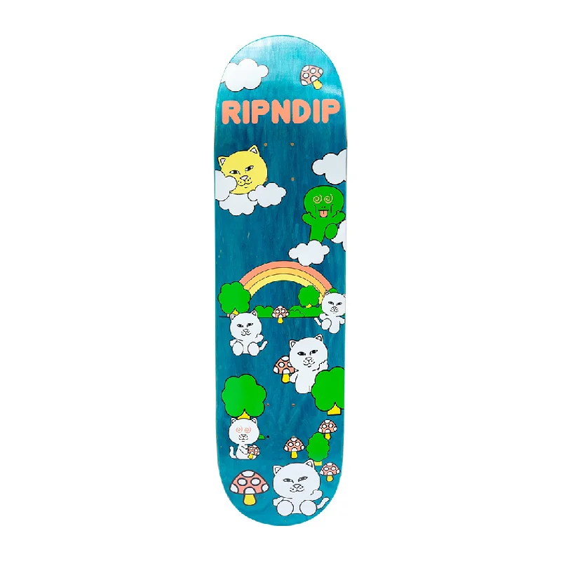 Custom Skateboard Deck for Smooth Board Slides-RIPNDIP Deck Buddy System 8.0 - Skateboard Deck