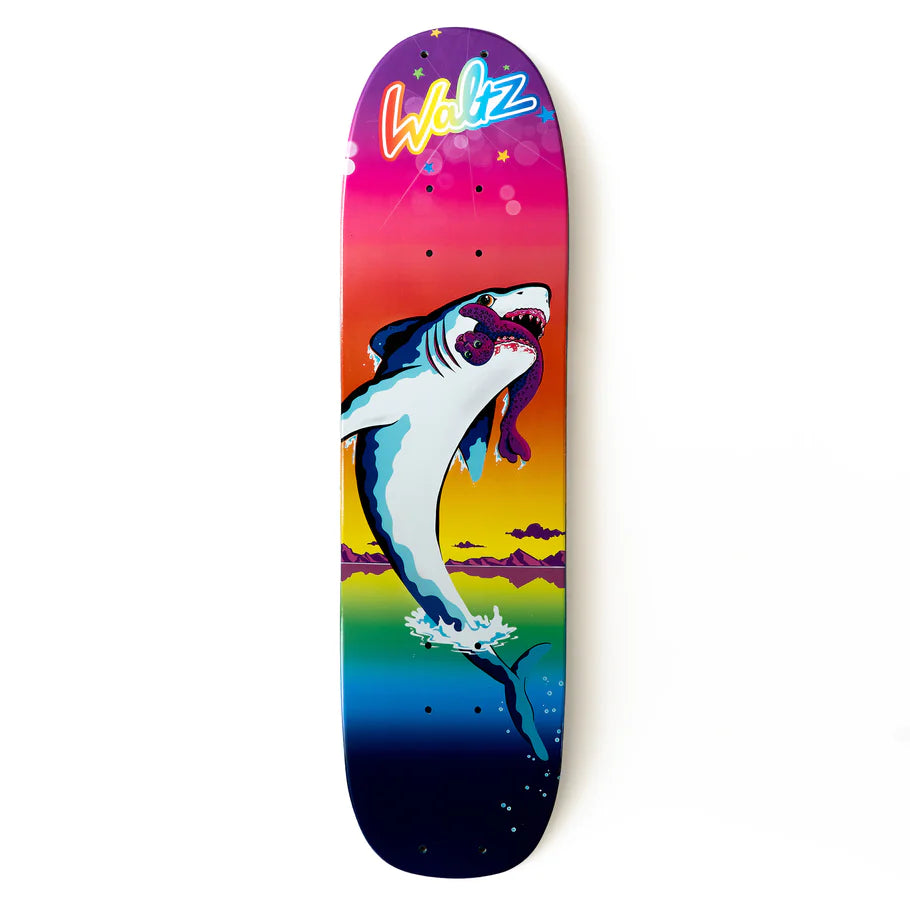 Custom Skateboard Deck with Precise Construction for Professional Skaters-WALTZ SKATEBOARDS The Bixby II Freestyle Skateboard Deck - Best Friends 7.4