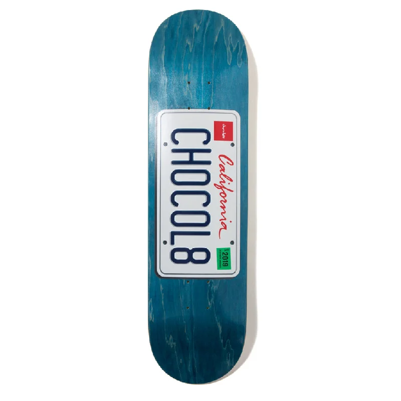 Custom Skateboard Deck with Extra Flexibility-Chocolate Eldridge License Plate 8.25 - Skateboard Deck