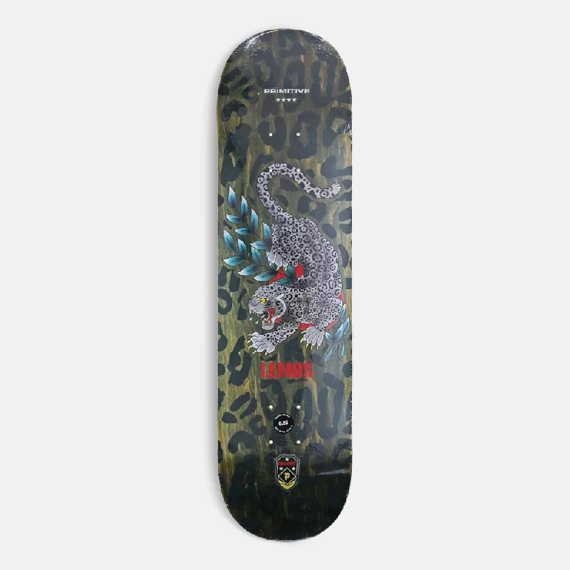 Custom Skateboard Deck with Unique Designs-Primitive Skateboarding - 8.25" Tiago Lemos Black Jaguar Skateboard Deck