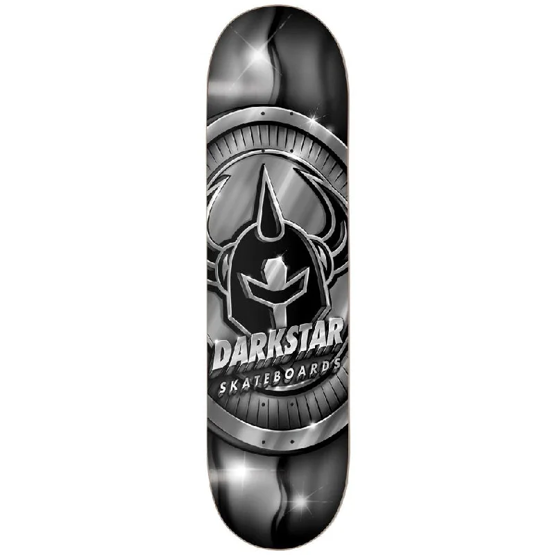 Custom Skateboard Deck with Smooth Ride in Urban Areas-Darkstar Anodize HYB Silver 8.0 - Skateboard Deck