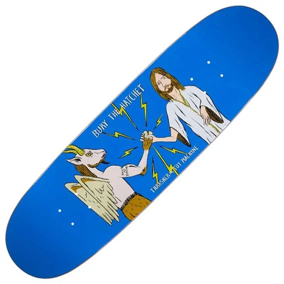 Custom Skateboard Deck with Wide Stance for Comfort-Toy Machine x Thrasher Bury The Hatchet Egg Deck 8.88"