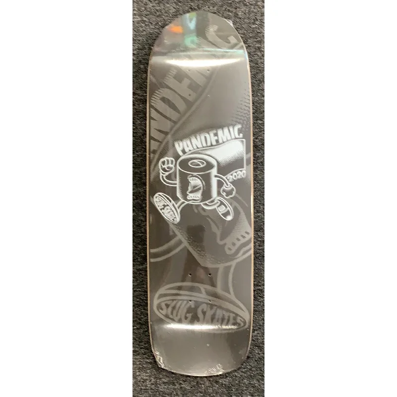 Custom Skateboard Deck for Power and Precision Skating-SLUG SKATES PANDEMIC 2020 8.5 INCH WIDE DUNNY ROLL DECK SHAPED