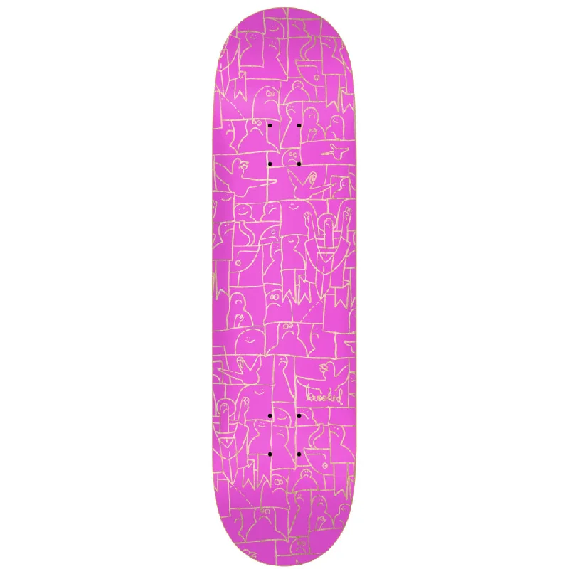 Custom Skateboard Deck with Precise Construction for Professional Skaters-Krooked Flock Pink 8.06 - Skateboard Deck