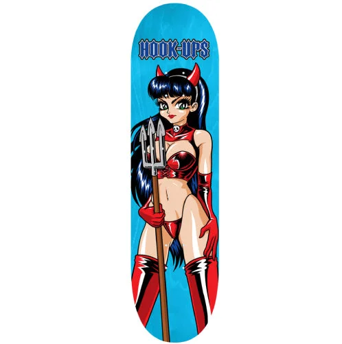 Custom Skateboard Deck with Lightweight Performance Features-Hook-Ups Devil Girl Skateboard Deck 8.5"