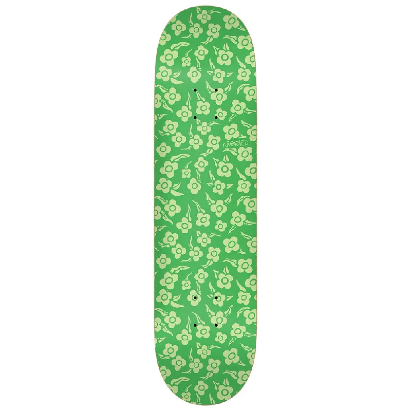 Custom Skateboard Deck with Stronger Wood Construction-Krooked Flowers 8.38 - Skateboard Deck