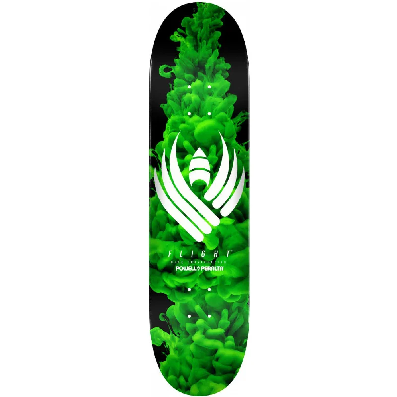 Custom Skateboard Deck with Specialized Tail Design-Powell Peralta Flight Color Burst Green 8.25 - Skateboard Deck