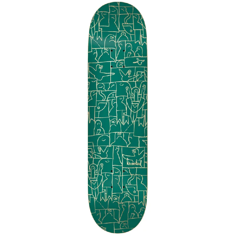 Custom Skateboard Deck for Large Feet-Krooked Flock Green 8.38 - Skateboard Deck