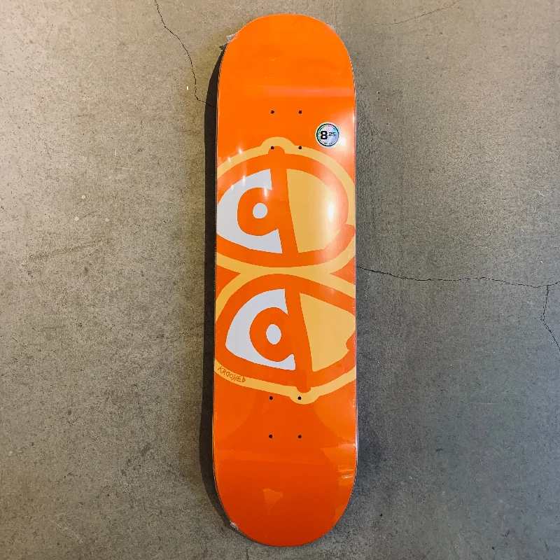 Custom Skateboard Deck for Better Air Control During Jumps-[KROOKED] TEAM EYES ORENGE - 8.25" x 32"