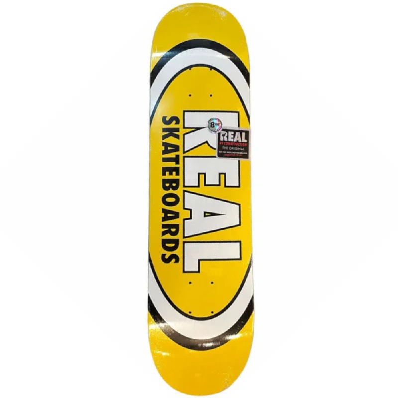 Custom Skateboard Deck for Carving and Sliding-Real Team Classic Ovals 8.06 - Skateboard Deck