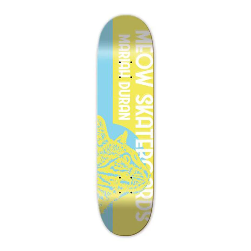 Custom Skateboard Deck for Professional Skaters-Meow Duran Retro 7.75 - Skateboard Deck