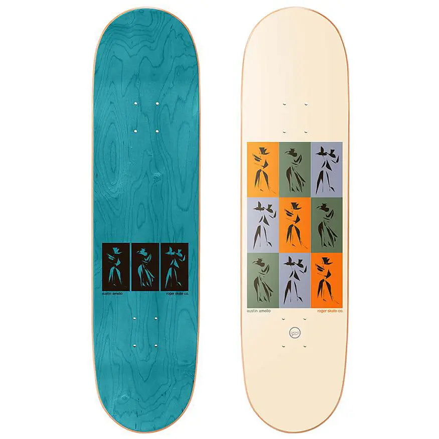 Custom Skateboard Deck with Optimal Width for Comfort-Roger Skate Co. Austin Amelio Dancers Deck 8.5