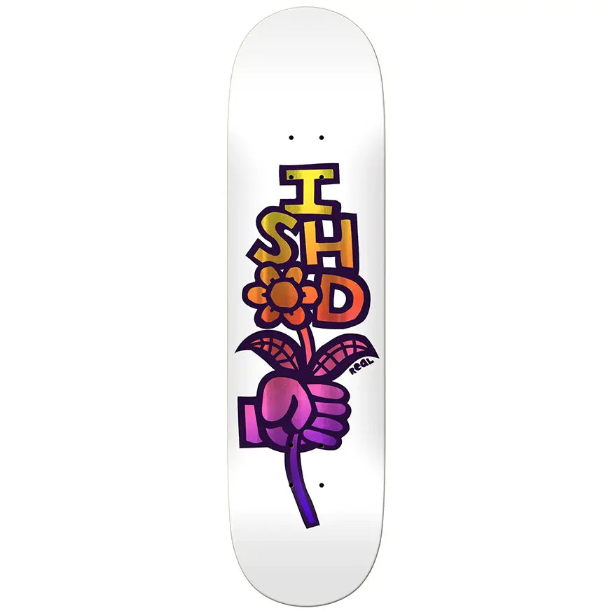 Custom Skateboard Deck with Professional Riding Features-Real Skateboards Ishod Easy Rider Bouquet Deck 8.38