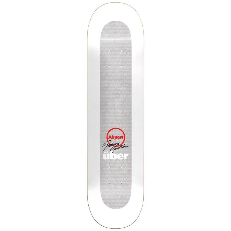 Custom Skateboard Deck for Casual Riders-Almost Uber White 8.25 - Skateboard Deck